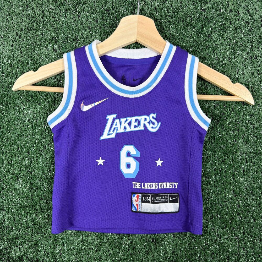 LeBron James Lakers Nike Baby Jersey 18M Purple NBA 75th Anniversary